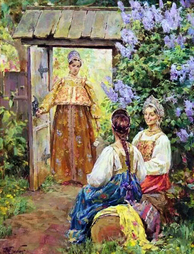 Троица в картинах русских художников - 94 фото